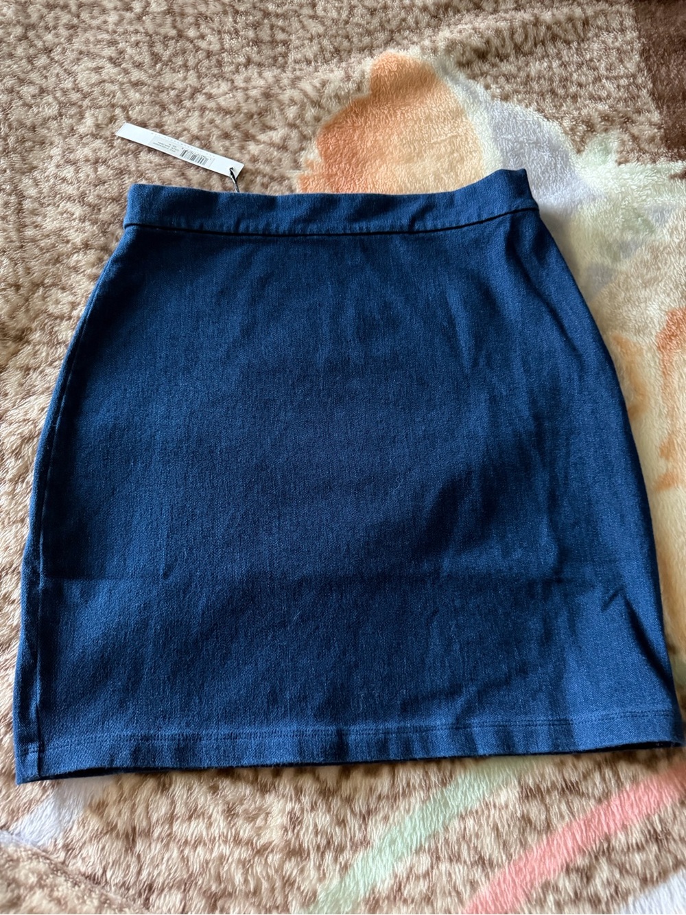 Susana Monaco Dark Denim Navy Knit Mini Skirt